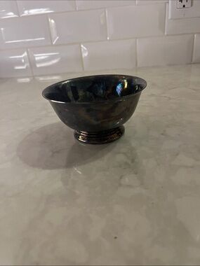 Reed & Barton 101 silver plate trinket bowl pedestal Bowl
